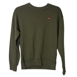 Mens Levis Army Green Crewneck Sweatshirt‎